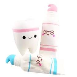 Squish-Dentifrice Anti-Stress pour Enfant, Jouet de Simulation de Dessin Animé, Parfumé, à Sensation Lente, Souligné, à Presser