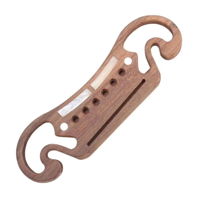 A64T-Rosewood Acoustic Guitar Bridge Replacement Part For 6 String Folk Guitars- Guitar Bridges& Bridge Accessories