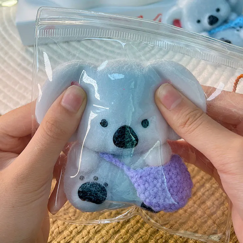 Kawaii coala squeeze brinquedo lento rebote brinquedos fidget artesanal silicone alívio do estresse brinquedo mole brinquedos sensoriais