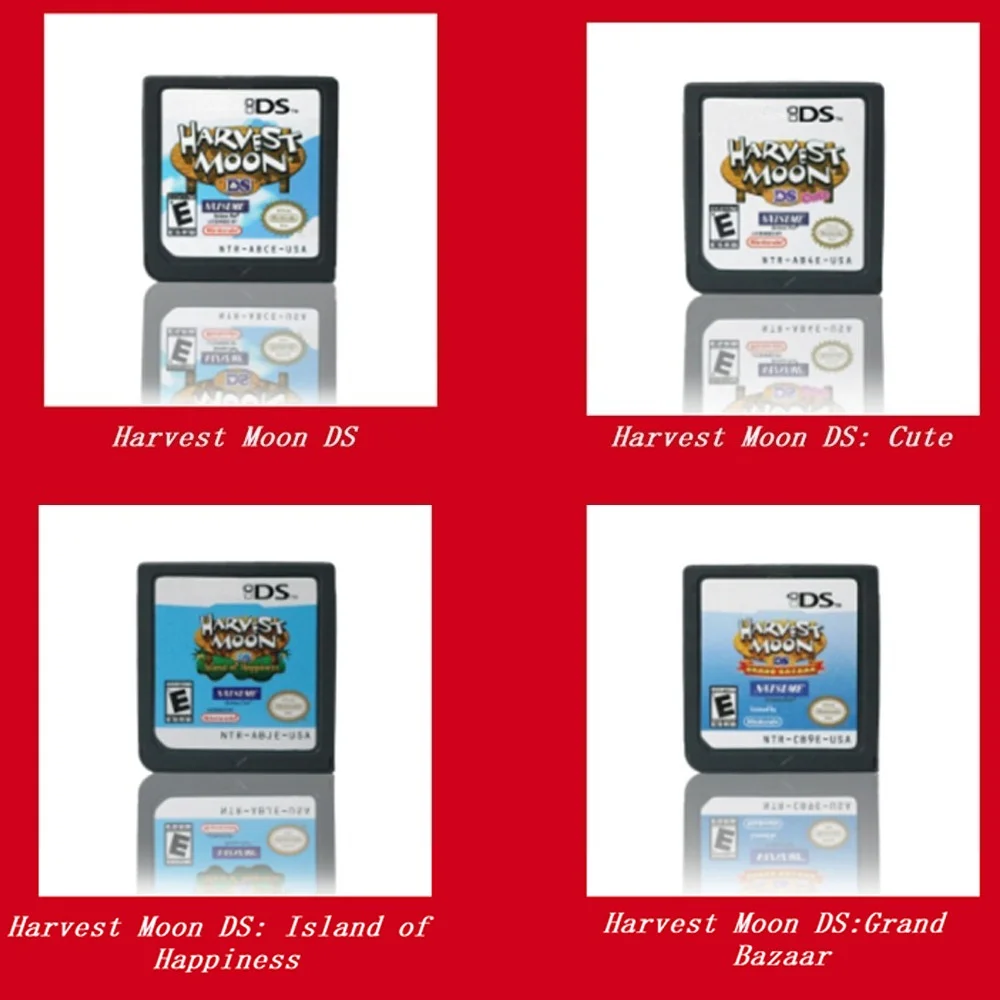 Harvest Moon DS Games Cartridge Video Game Console Card Harvest Moon DS Cute Harvest Moon DS Grand Bazaar for NDS/3DS/2DS
