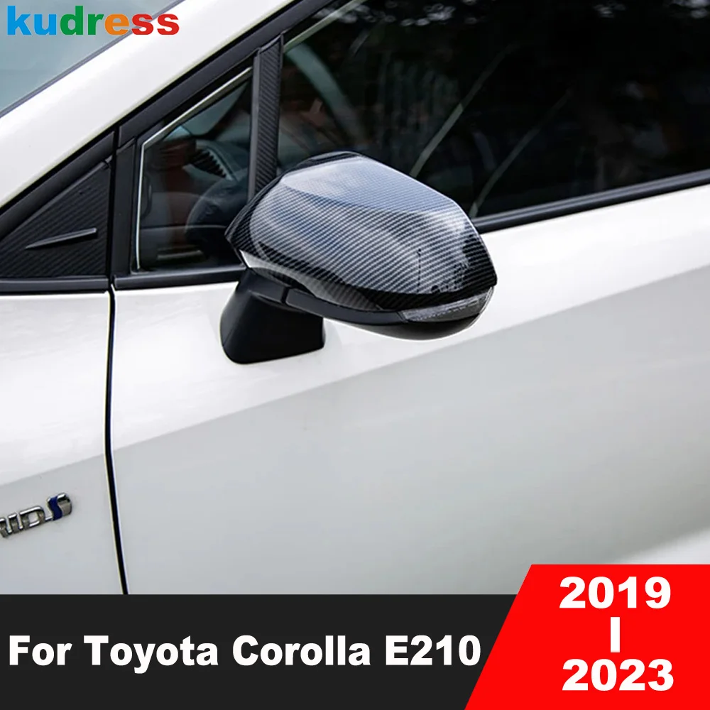 

Rearview Mirror Cover Trim For Toyota Corolla E210 2019-2021 2022 2023 Carbon Fiber Car Side Wing Mirrors Cap Shell Accessories
