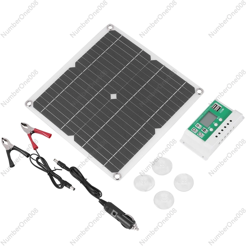 12W Solar Panel Kit 60A 12V Battery Charger with Controller Caravan Boat