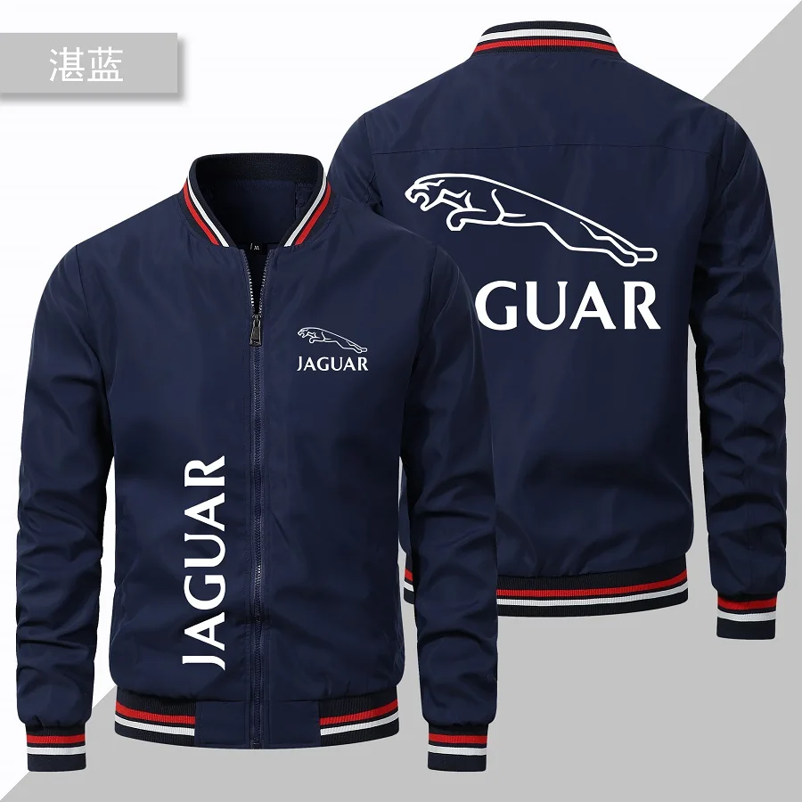 Spring and Autumn 2023 New Men's Jaguar Car Logo Jacket Casual Baseball Racing Team Men's Clothing Large Jacket Jacket Jacket