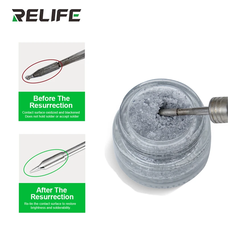 RELIFE RL-461A سبيكة لحام تلميح مرمم لصق إصلاح المؤكسد إزالة نصائح لصيانة سبيكة لحام وأداة الاسترداد #1