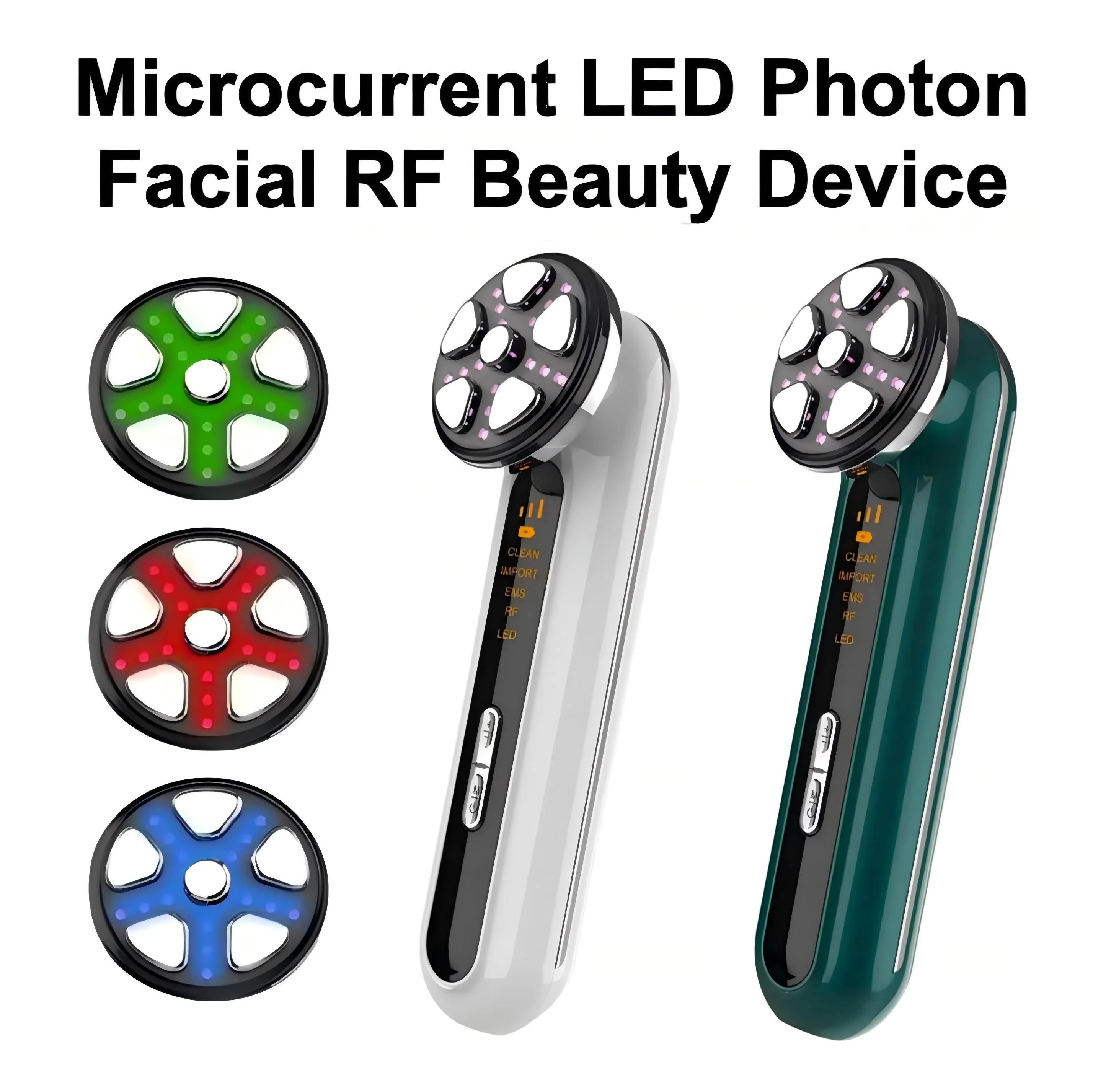 マイクロカレントledフォトニックフェイシャルデバイス-顔と首のリフトアップ-振動マッサージャー-肌の若返り-ホームrf美容ツール-完璧なギフト