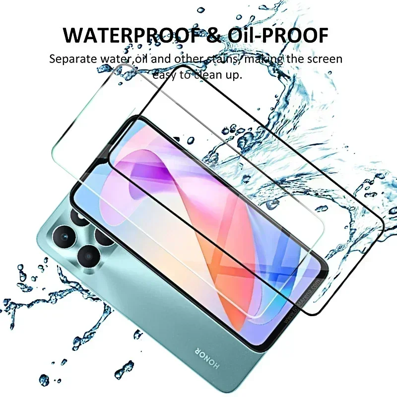 強化ガラススクリーンプロテクターフィルム,Huawei Honor用,x6a x8a x8 4g 5g x7 x6 a x5 90 70 lite, 4-1個
