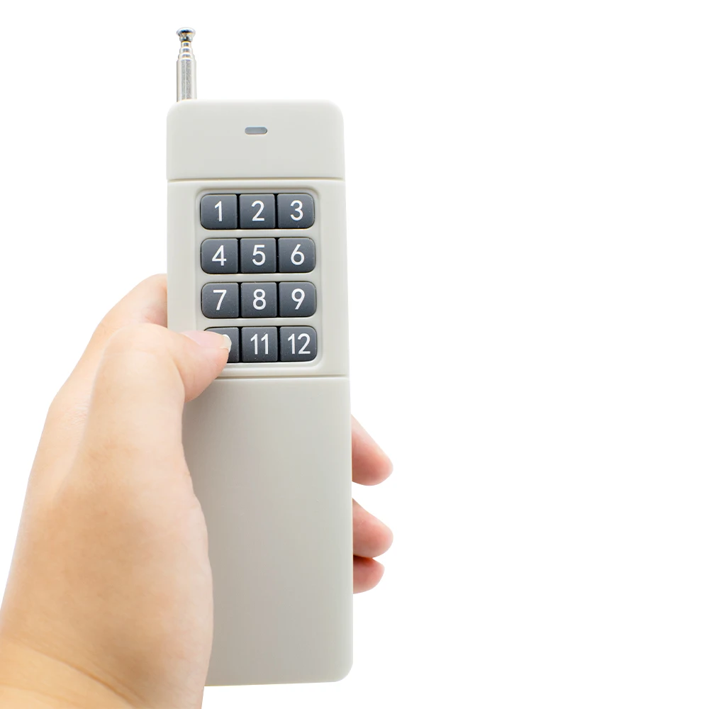 1CH 2CH 4CH 6CH 8CH 12CH 433MHZ Remote Control Long Range Handheld Transmitter 433.92 Wireless Opener for Receiver Switch