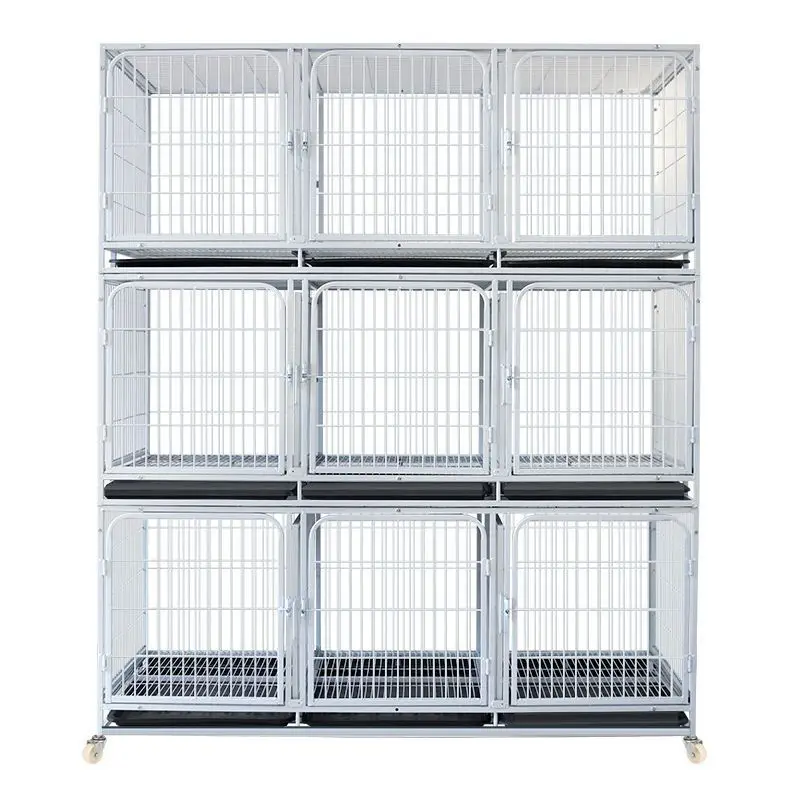 White Color 3 Layer Cage for Home Use Rabbit Cage Hot Dip Galvanized Iron