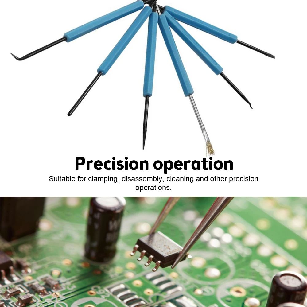 6pcs Soldering iron kit BGA Solder Assist Tools for PCB Repair Rework Electronic Circuit Board Auxiliary Maintenance Welding