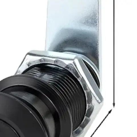 for Black Silver Gold Zinc Alloy Cabinet Lock with Integrated Handle for File Cabinets Wardrobe Drawers 47mm 53mm Tongue Options