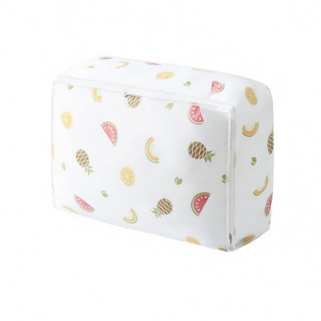 Portable Quilt Storage Bag Large Capacity Clothes Organizer Transparent Dustproof Pouch For Bedroom Closet Home Organization