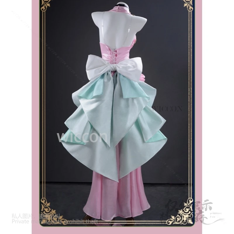 Anime Geass C.C. Cosplay Costume Long Dress Sexy Evening Gown High Quality Costume Roleplay Wigs Halloween Party 2XL Customized
