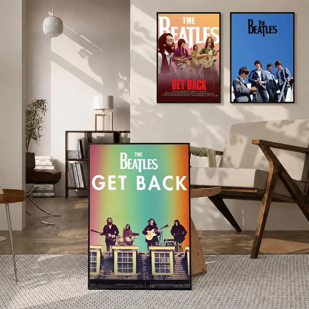 Movie The Beatles Get Back Poster High-definition  stickers, suitable for bedroom, living room, home decoration