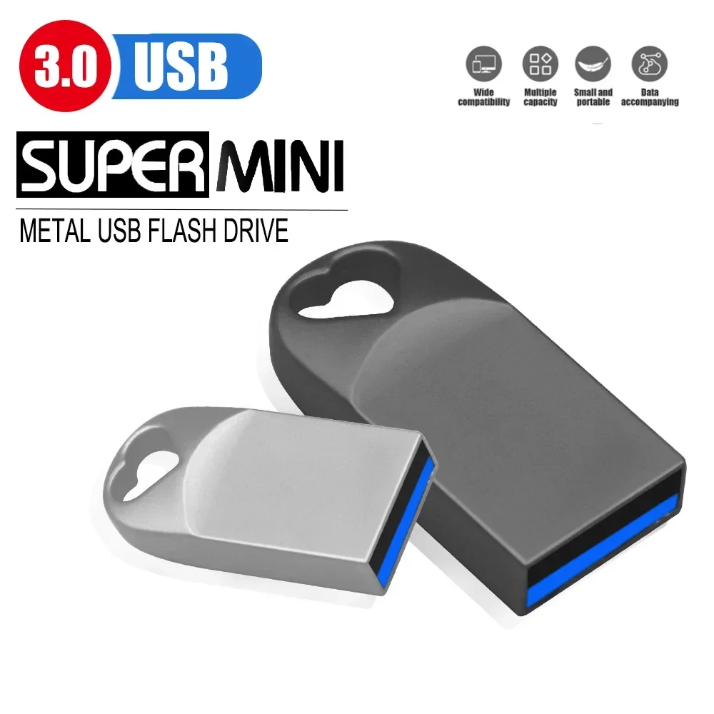 High Speed USB 3.0 Flash Drives 128GB 64GB Pendrive 32GB  16GB waterproof pen flash drive 8GB Usb love Memory Stick For Car/PC