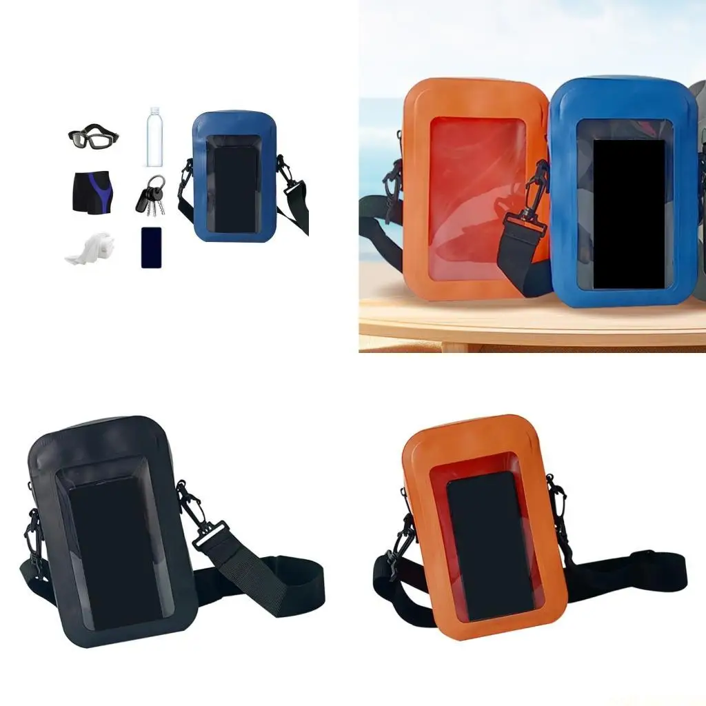 X90D Water Resistant Dry Bag Shoulder Bag For Smartphones Adjustable Strap Touch Screens Functionality Outdoor Adventures