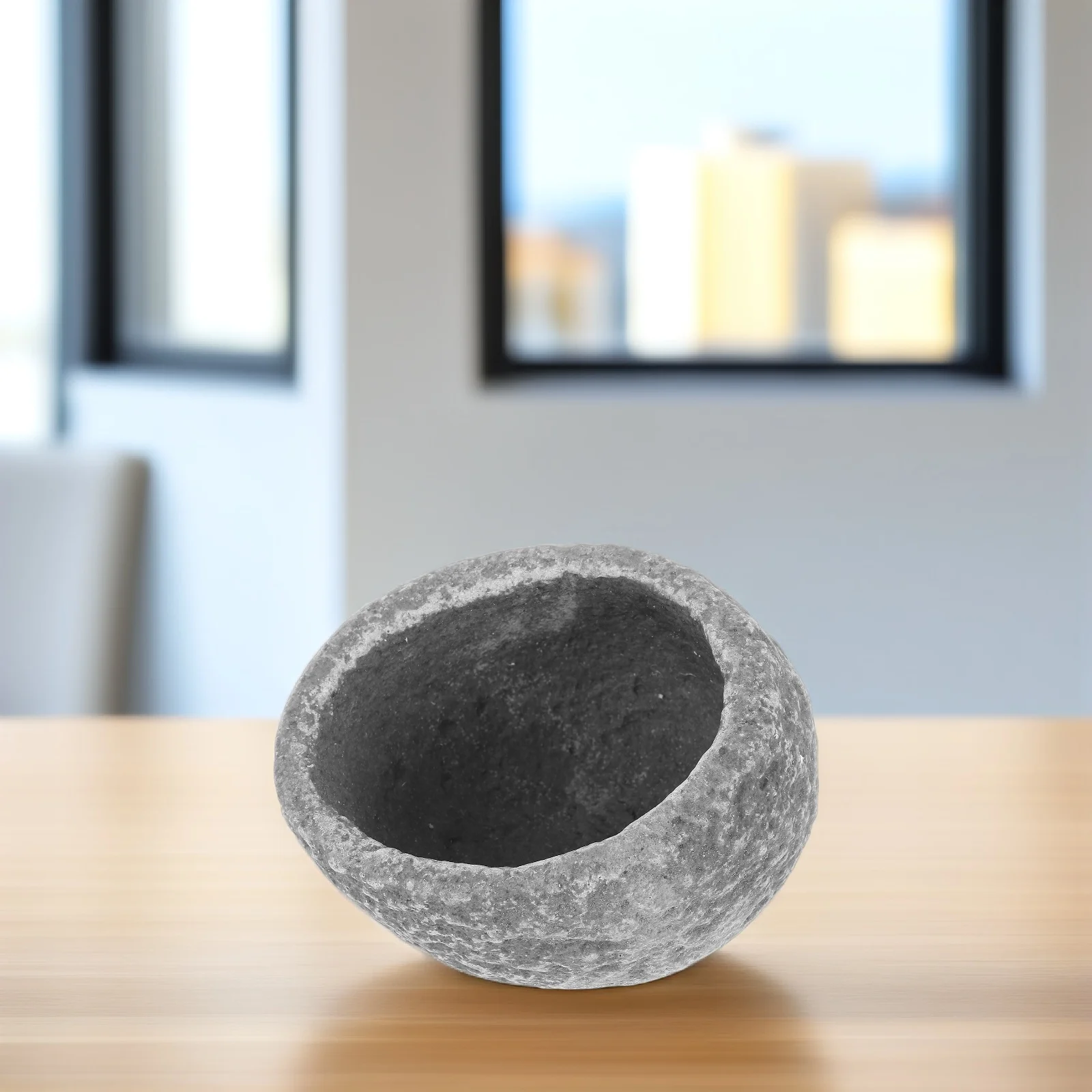 

Anti Escaping Food Bowl Reptile Feeding Mealworms Dish Grey Resin Decorative Crab Terrarium Water Bowl Pet Lizard Parrot