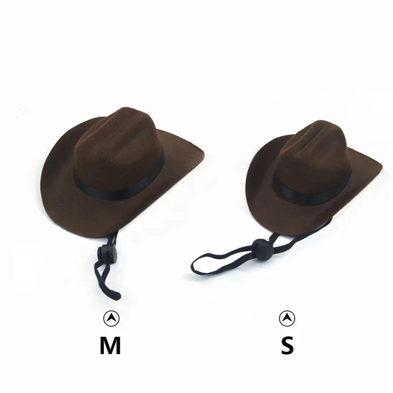 Pet Cowboy Hat Clothing Dog Cat Cowboy Hats Puppy Adjustable Cap Suitable For Small Dogs And Cats Birthday Party Photo Shoots