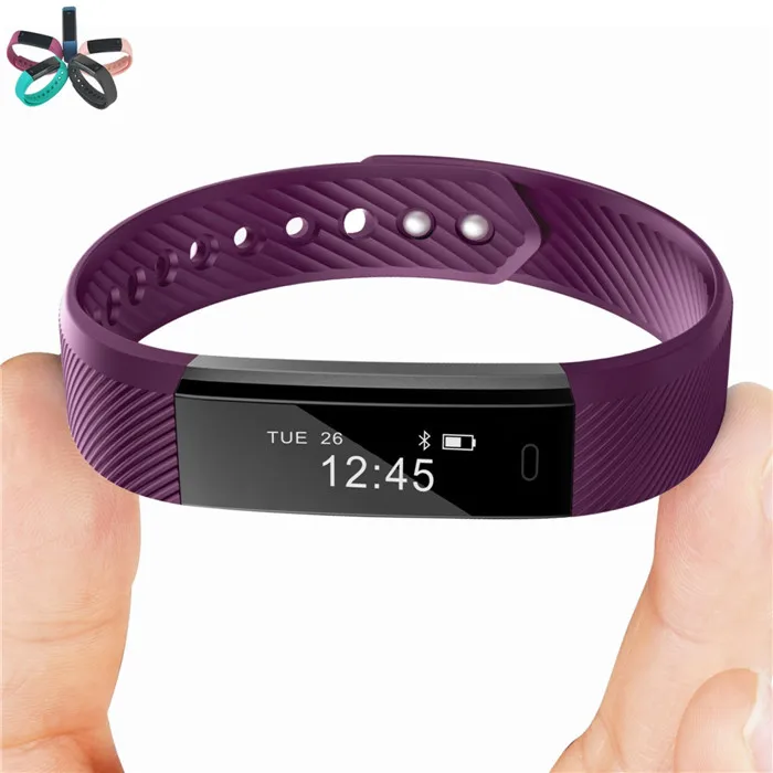 TJXL-ID115 Smart Bracelet OLED Display Fitness Tracker with Pedometer and Activity Monitor Compatible with Android Operation Sys