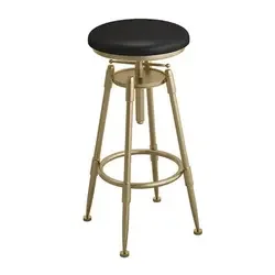 

For Hot Selling Wholesale Modern Design Leather bar Chair Coffee Chair Cafe Furniture Metal Legs Restaurant Furniture High Stool