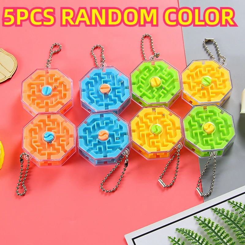 

Keychain Rolling Ball 3D Maze Toys Children Birthday Party Gift Kindergarten Prize Pinata Filler Carnival Party Favors puzzles