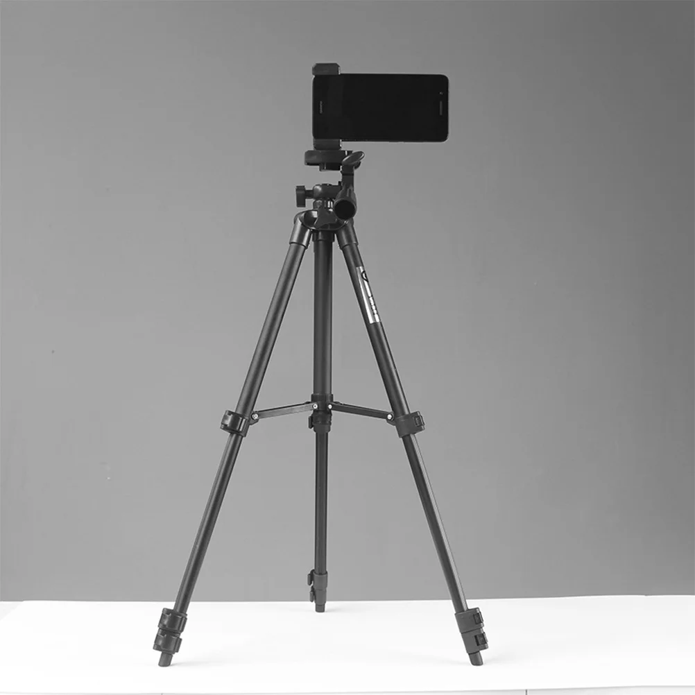 

Aluminum Alloy Camera Tripod Projector Bracket 4 Section Adjustment Multi-Function Live Streaming Outdoor Fishing Black