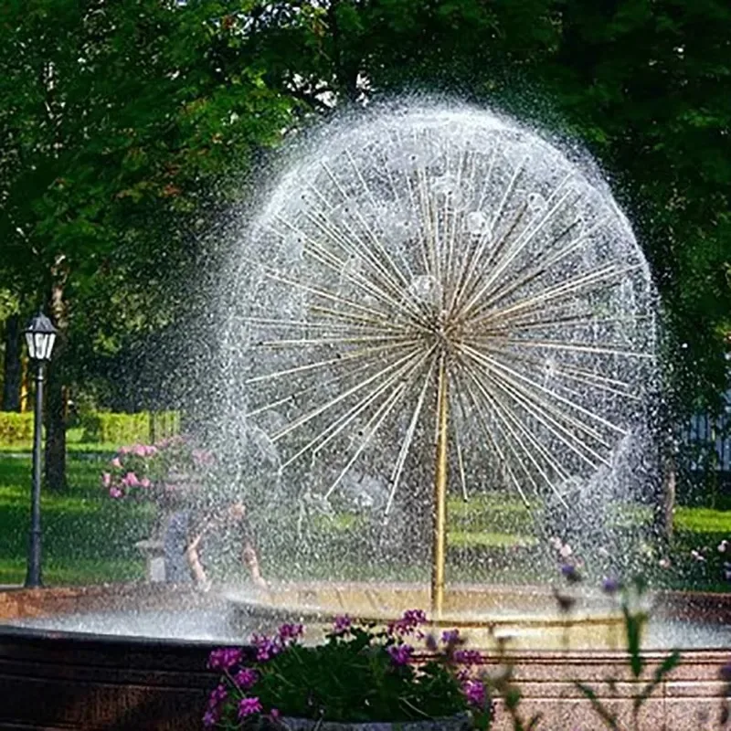 Narcissus Elegant Stainless Steel Metal Waterscape Outdoor Garden Decorative Fountain for Lakeside Parks and Exterior