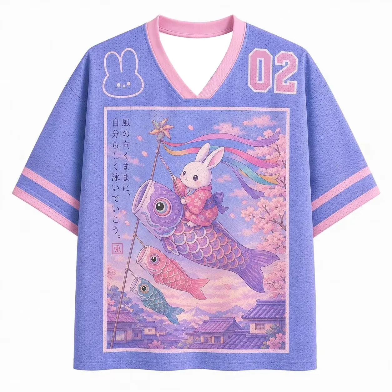 2026 Summer Fashion New Fun Purple Koi Fish T Shirt Rabbit Play 3D Printed Quick Drying Short Sleeve Casual Sports Tees