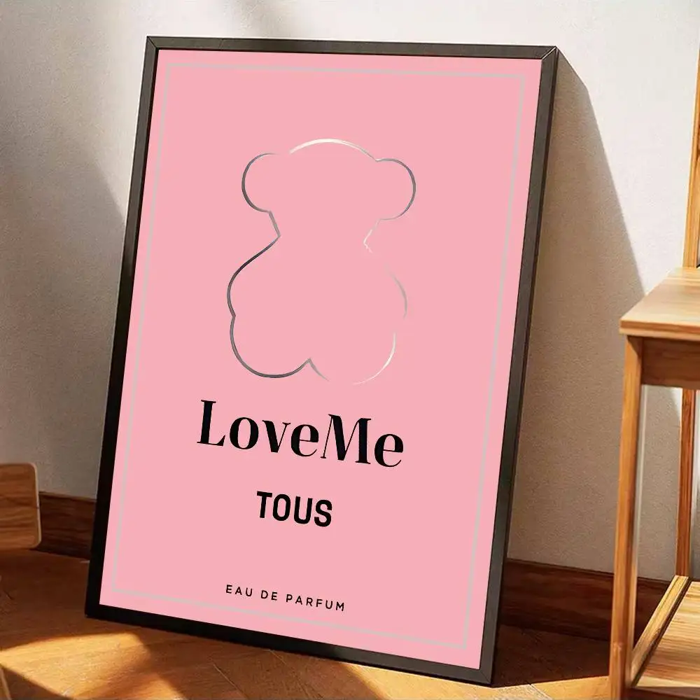 Cute T-TOUSes Bear Anime Posters Sticky Whitepaper Prints Posters Artwork Kawaii Room Decor