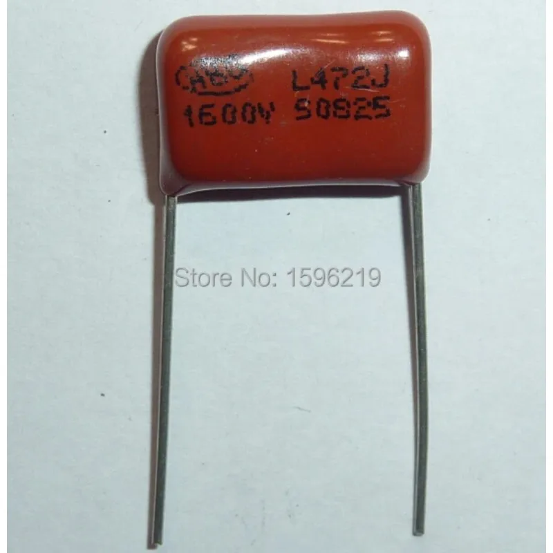 

100pcs CBB capacitor 472 1600V 472J 1.6KV 4700pF 4.7nF P15 CBB81 Metallized Polypropylene Film Capacitor