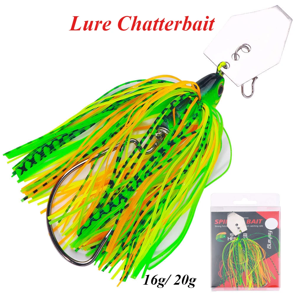 Chatterbait Fishing lures Bionic Hard Bait Plate casting trolling Crankbait Spinner Metal Head Jig lures for bass pike muskie