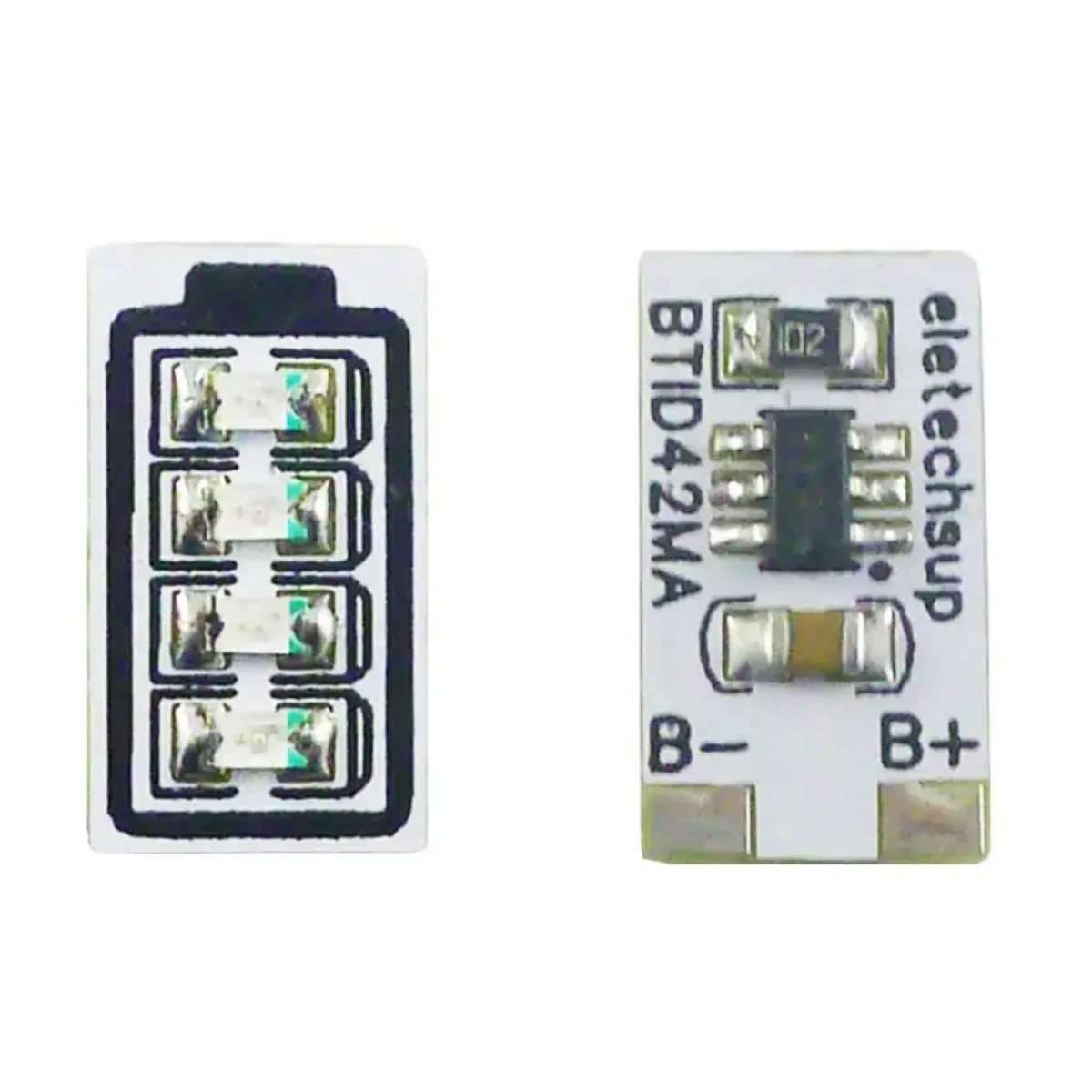 Mini 3.7V 4.2V 1-Cell LI-ON LI-PO Battery Power Voltage Indicator LED P/V Detection Module for 18650 26650 4680 Charge Discharge