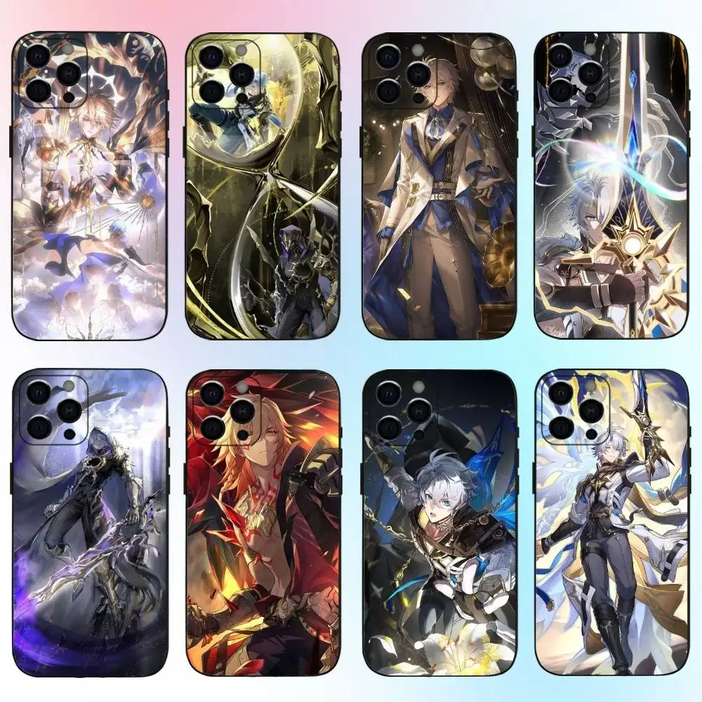 

Honkai Star Rail Phainon Phone Case For iPhone17,16,15,14,13,12,11 Plus,Pro Max Soft Black Cover