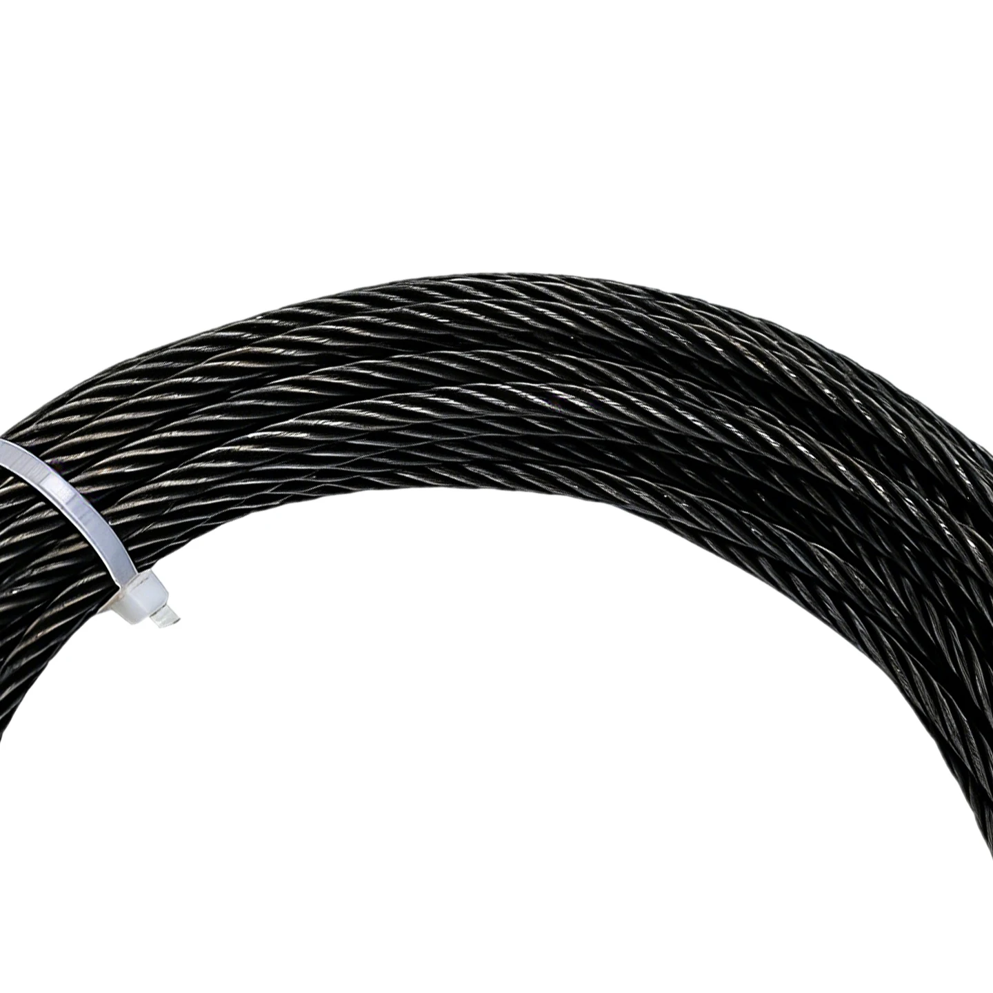 Picture 3: 1.5mm/2mm/3mm Stainless Steel Wire Rope, 5M/10M/20M/50M/100M Black Steel Cable for Hanging Clotheslines