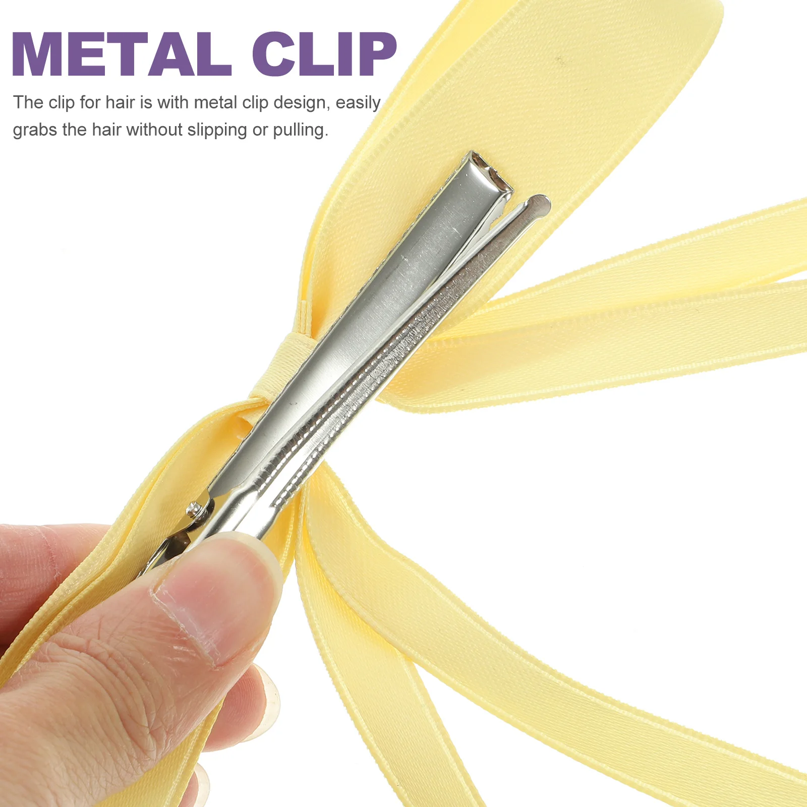 

2Pcs Bowknot Lace Hair Clips Large Bow Clips for Women Teen Wedding Party Hair Accessories Bows for