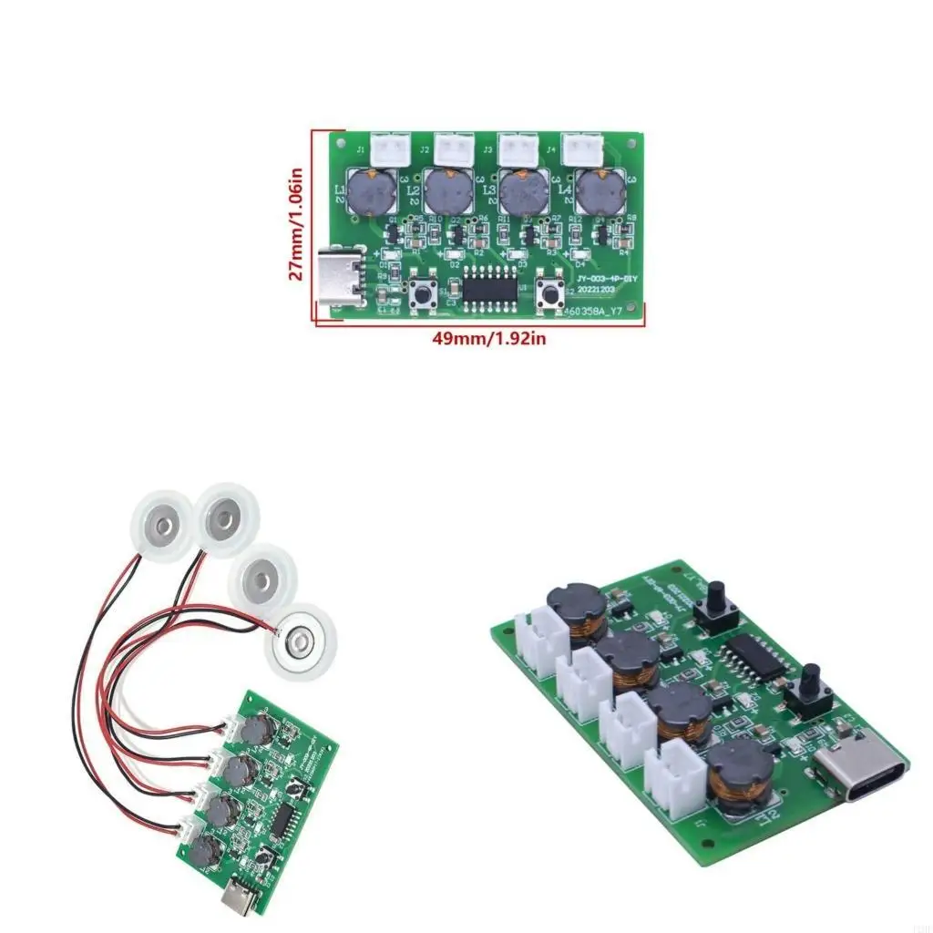 J1HF Humidifier Module Driver Board PCB Texture for Projects and Moisture Control