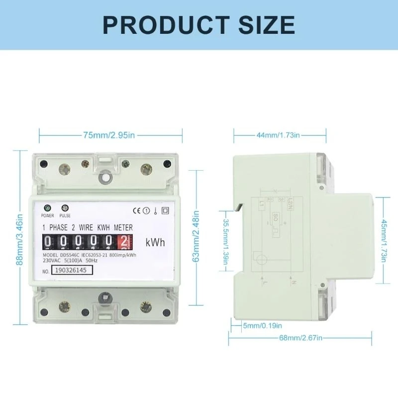 

Easy To Install 230V Single Phase Energy Meter For Effective Energy Monitoring