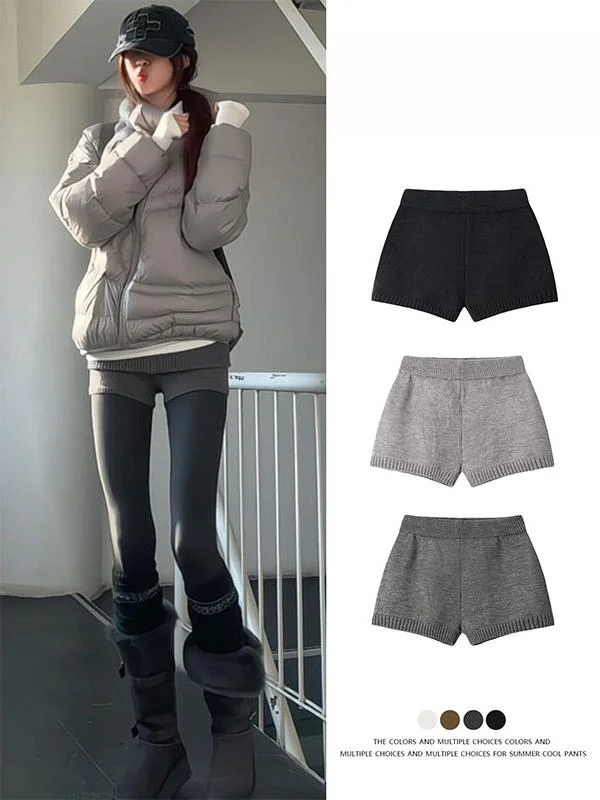 

Женские трикотажные брюки с высокой талией, осенне-зимние, модные, дышащие, удобные, из полиэфирного волокна, прямого кроя