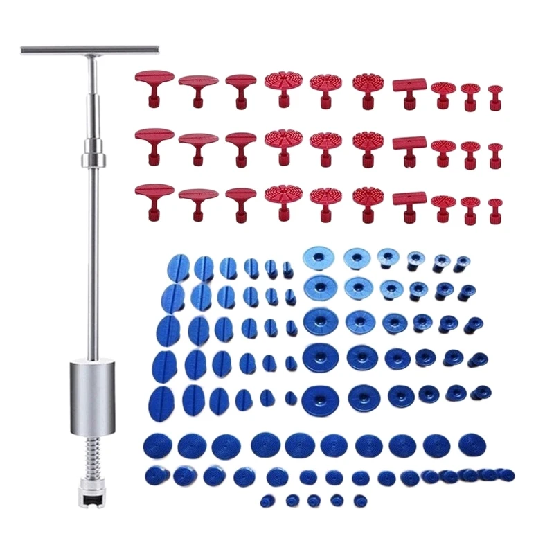 

121PCS Dent Puller Car Dent Puller Dent Remover Tool Kit Dent Puller Kit Scratch Removal for Cars Dent Repair With