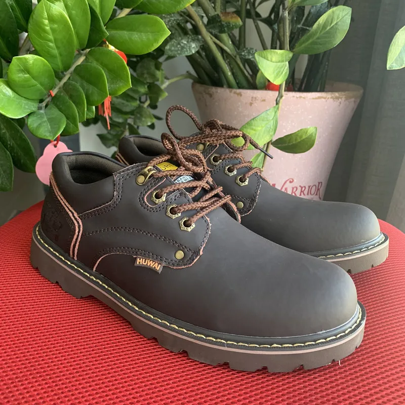 Nouvelles chaussures hommes en cuir Original britannique hommes outillage bottes chaussures de travail classique bottines en cuir chaussures décontractées Sapatos Para Hombre