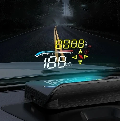 

Самый продаваемый автомобильный проекционный дисплей OBD2 GPS M17: многофункциональный универсальный HUD на лобовое стекло с отображением температуры воды и часов, подключение Plug & Play