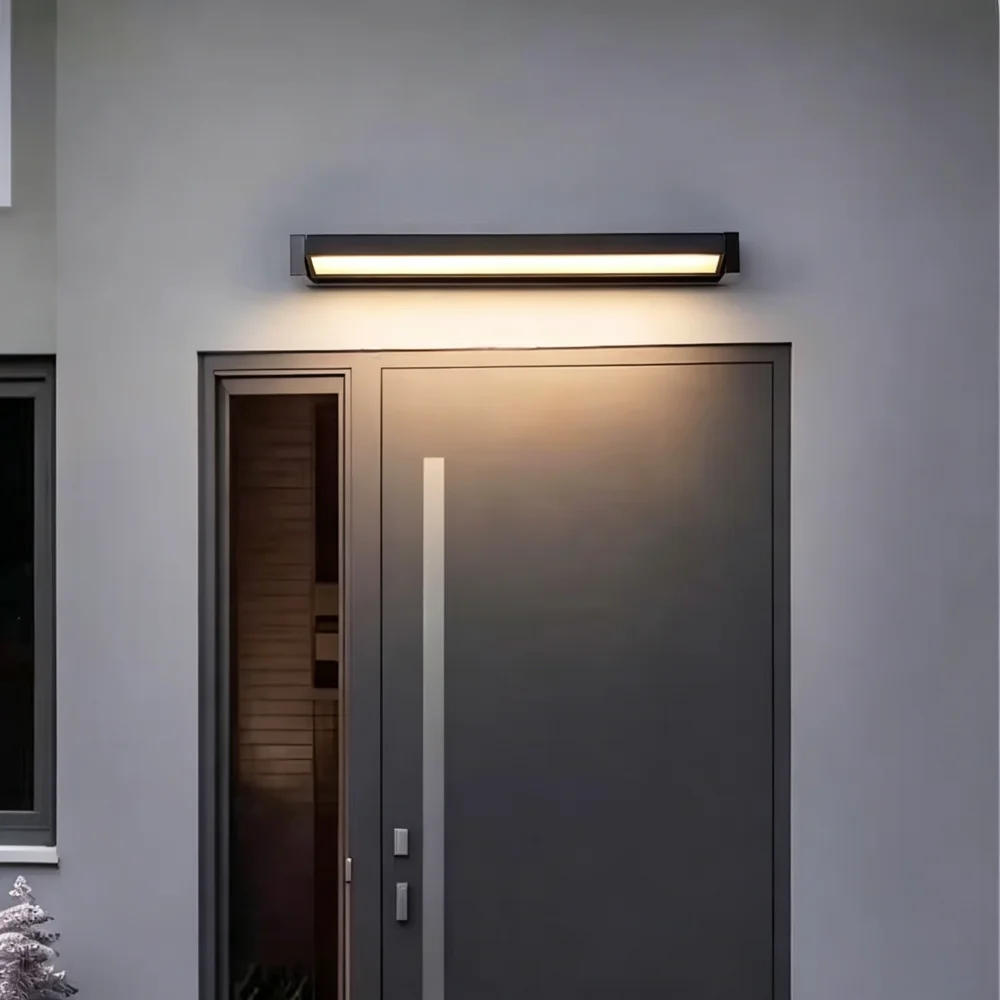 Strip Wall lamp 350 Degree Rotating Waterproof Outdoor Wall Lights Aluminium Garden Porch Home Balcony Home Decor Lighting
