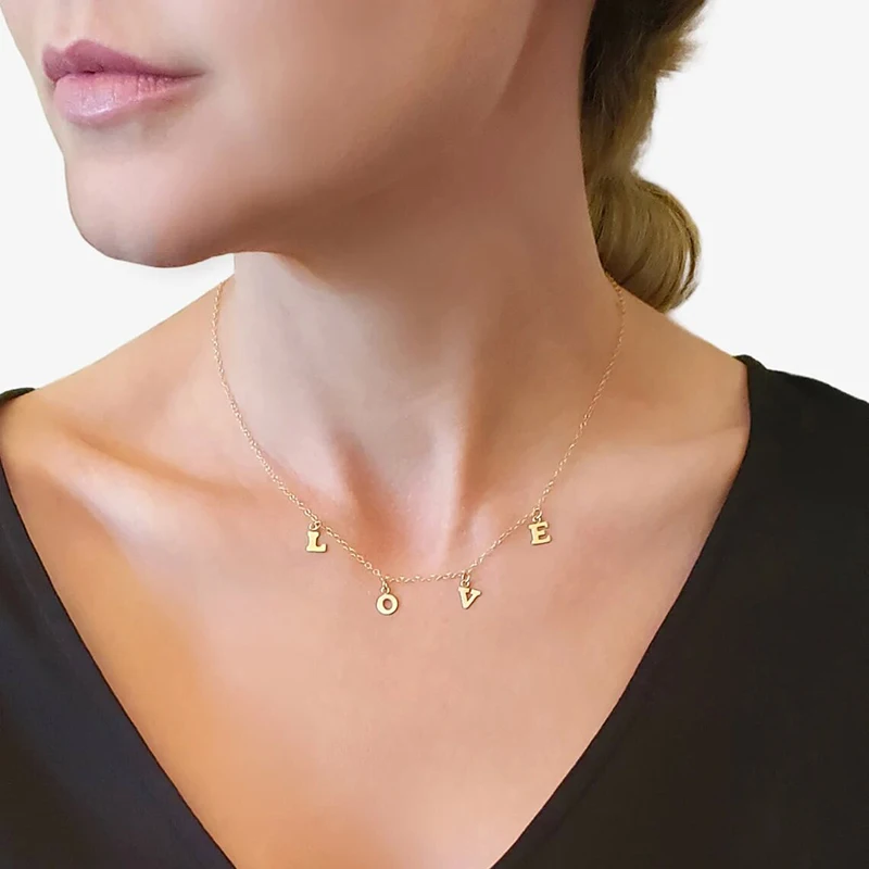 Vàng 14K Đầy Khối Chữ Quyến Rũ Một Để ZGold Mặt Dây Chuyền Cho Vòng Tay Vòng Cổ Bông Tai Tự Làm Trang Sức Phát Hiện Phụ Kiện Handmade