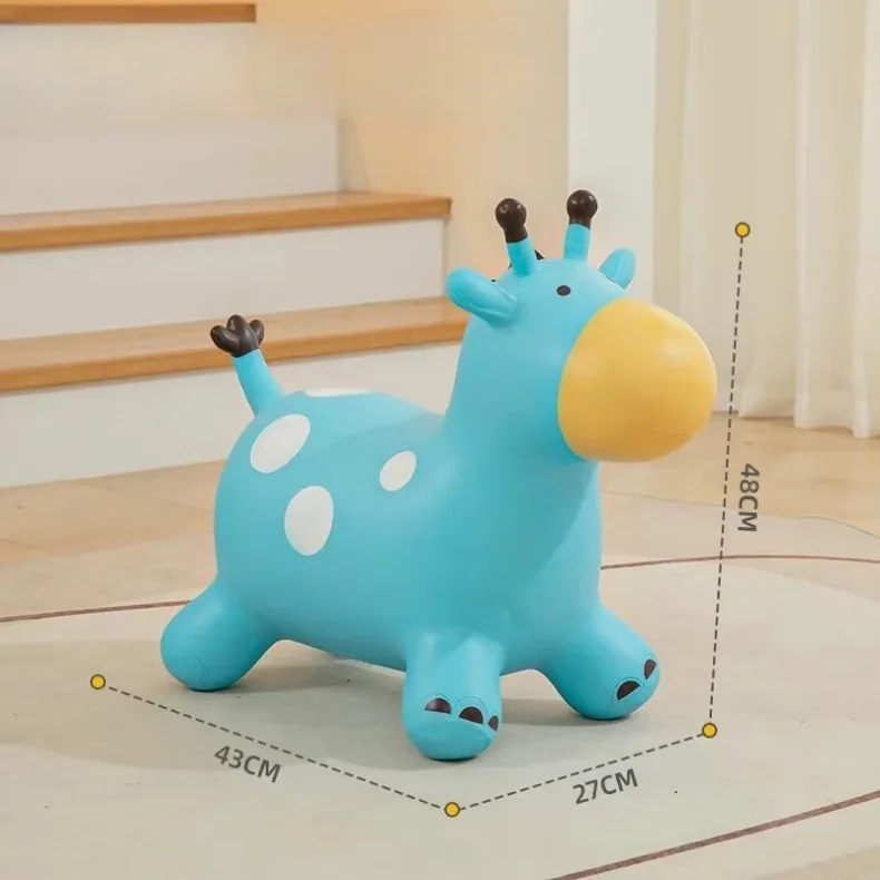 Aufblasbares Hüpfpferd auf Spielzeug, PVC-Cartoon, hüpfendes Reitspielzeug, springendes Pferd, Spielzeug für Kinder, Kleinkinder, Babyspielspielzeug – Detail 3