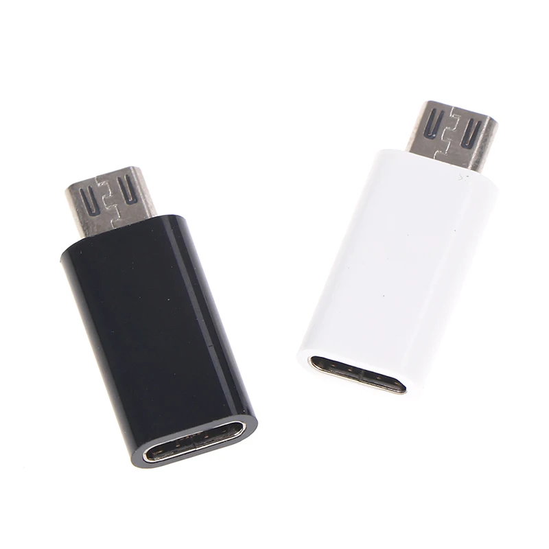 Adaptador hembra tipo C a conector macho Micro USB, convertidor