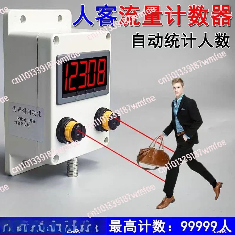 

Pedestrian flow counter Infrared automatic sensor Shopping mall statisticians enter and exit Electronic digital display