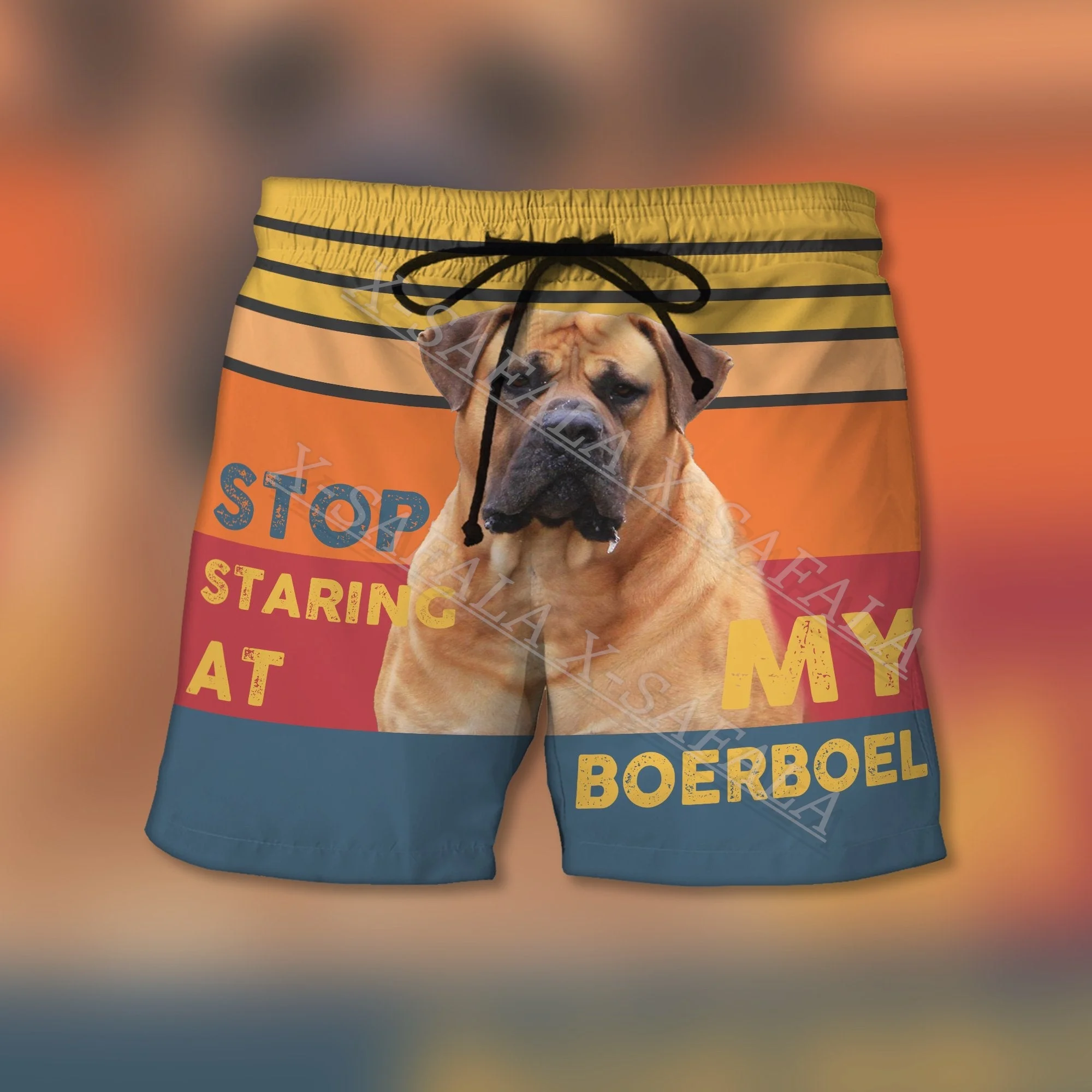 

Dog Lover Boerboel Dog Breeder Animal Swimming 3D Print Shorts Summer Beach Holiday Shorts Men's Swimming Sports Half Pants-6