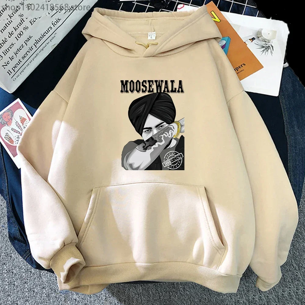 Sidhu Moose Wala Men Hoodies Long Sleeve Indian Rapper Sweatshirt Hip Hop Streetwear Women O-neck Casual Female Tops Harajuku