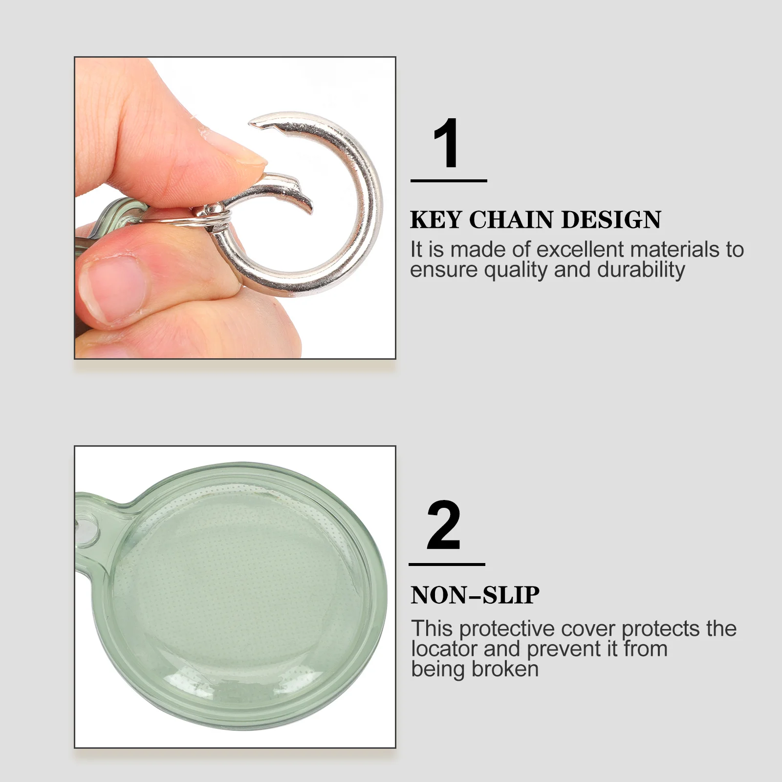 4 قطعة غطاء حامي تصميم بسيط مضاد للخدش حافظة موثوقة غطاء حماية صغير لاستخدام سلسلة المفاتيح التتبع للحيوانات الأليفة