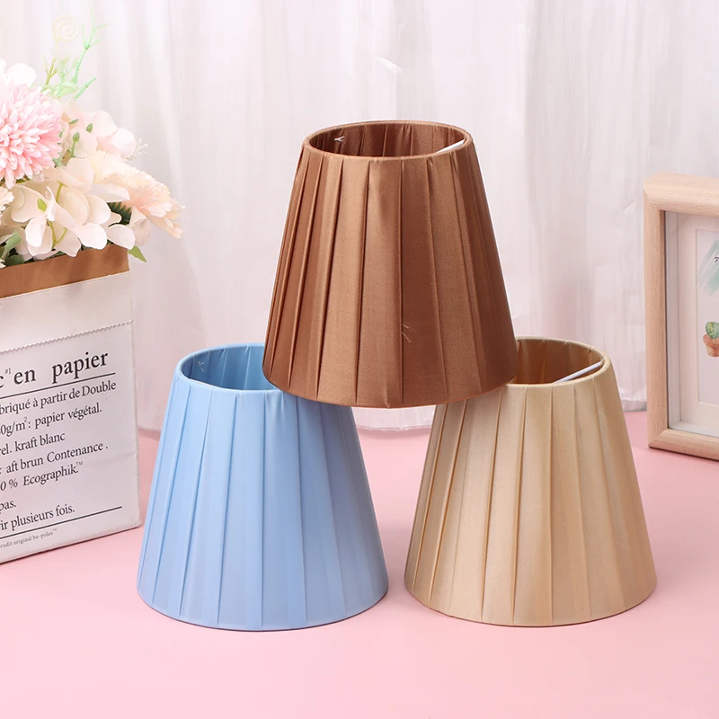 Creative Cloth Pleated Lampshade For Candelabra Bulbs Chandelier Lamp Shade Wall Lamp Cover Bedroom Living Room Decoration