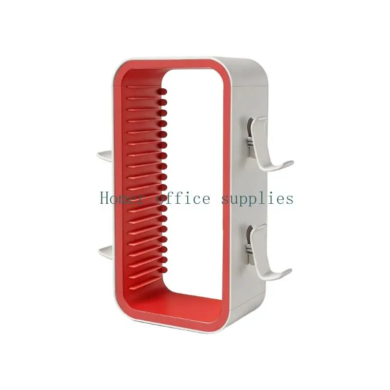 K43B Game Disc Storage Rack with Side Hangers for Shelf Display Use